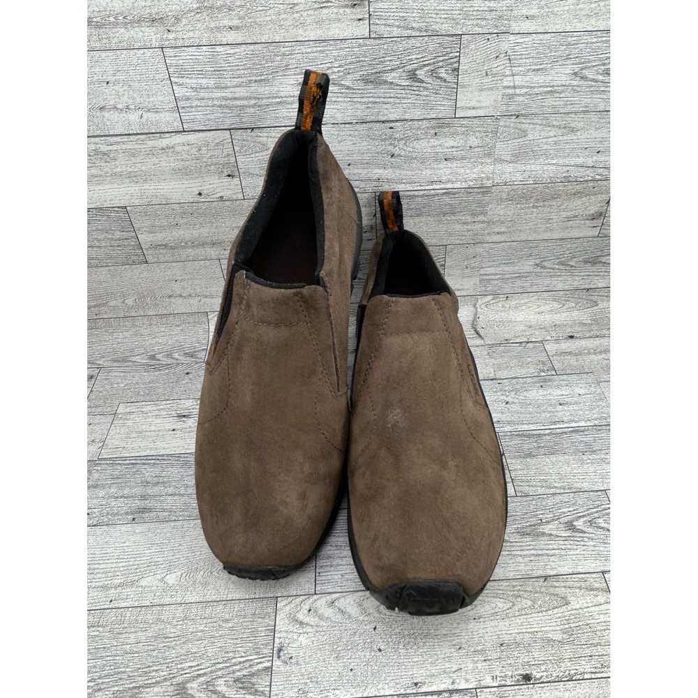 Merrell Jungle Moc Gunsmoke Brown Suede Slip On Shoes Mens 9.5 J60787